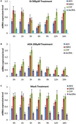 AaEIN3 Mediates the Downregulation of Artemisinin Biosynthesis by Ethylene Signaling Through Promoting Leaf Senescence in Artemisia annua